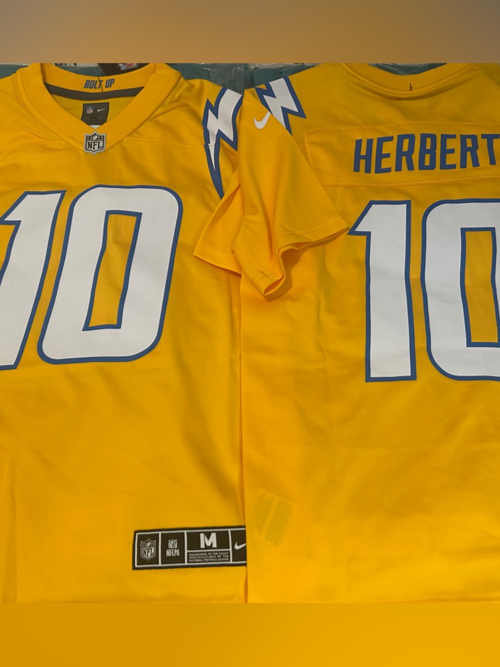 Nike LOS ANGELES CHARGERS JUSTIN HERBERTYouth Game JERSEY Sz M,LXL New w tags